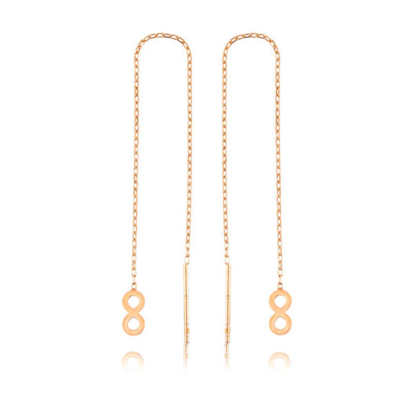 Gümüş Zincirli Sonsuzluk Küpe