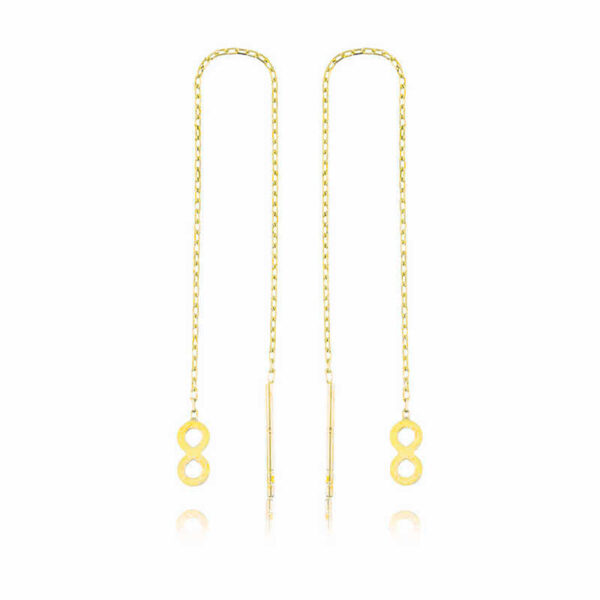 Gümüş Zincirli Sonsuzluk Küpe